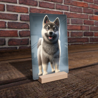 Norwegian Elkhound cartoon