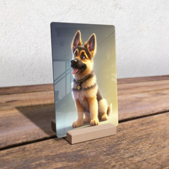 German Shepherd Dog cartoon