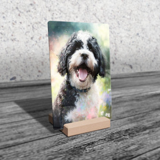 Portuguese Water Dog watercolor