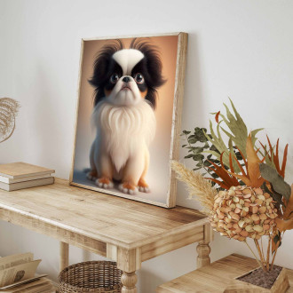 Japanese Chin cartoon