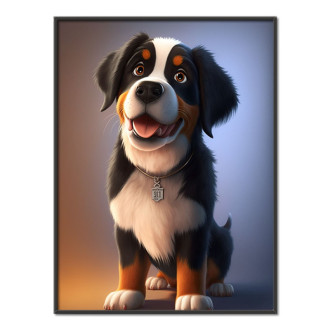 Greater Swiss Mountain Dog cartoon