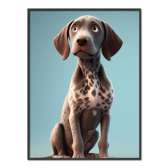 German Shorthaired Pointer cartoon