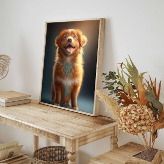 Nova Scotia Duck Tolling Retriever cartoon