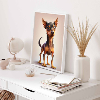 German Pinscher cartoon