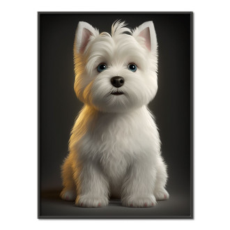 West Highland White Terrier cartoon