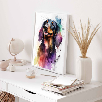 Dachshund watercolor