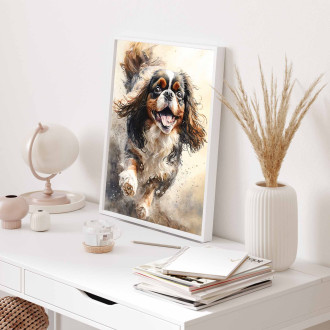 English Toy Spaniel watercolor