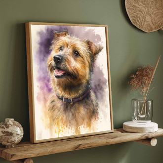 Norfolk Terrier watercolor