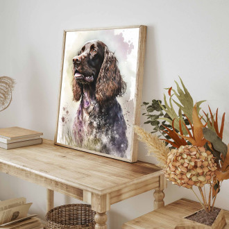 Field Spaniel watercolor