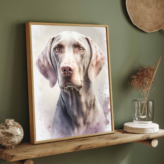 Weimaraner watercolor