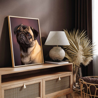 Pug realistic