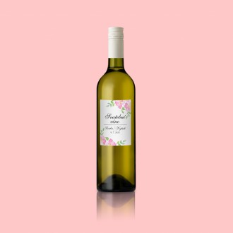 Wedding wine label KL1816v