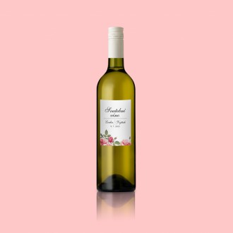 Wedding wine label KL1818v