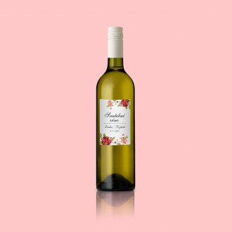 Wedding wine label KL1824v