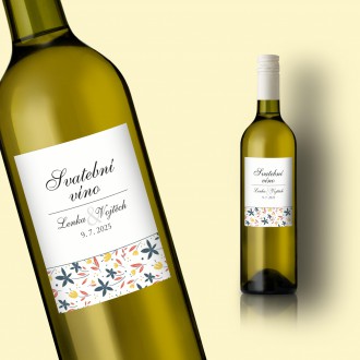 Wedding wine label KL1826v