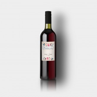 Wedding wine label FO1301v