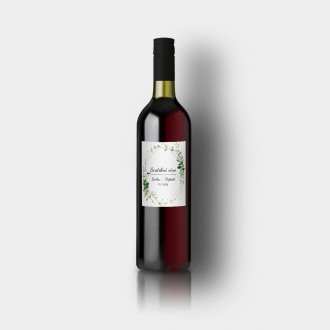 Wedding wine label FO1303v