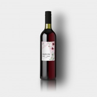 Wedding wine label FO1306v