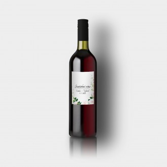 Wedding wine label FO1311v