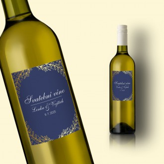 Wedding wine label FO1312v