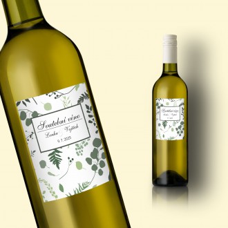 Wedding wine label FO1317v