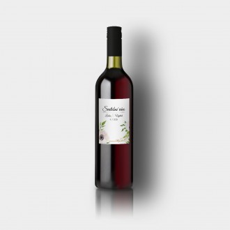 Wedding wine label FO1318v