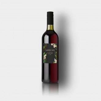 Wedding wine label FO1319v