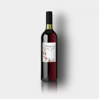 Wedding wine label FO1324v