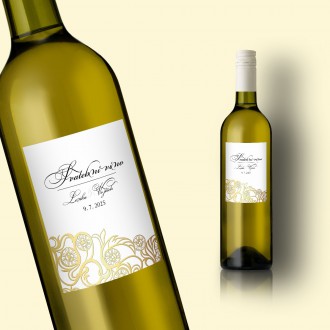 Wedding wine label FO1338v