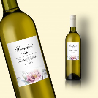 Wedding wine label KL1828v