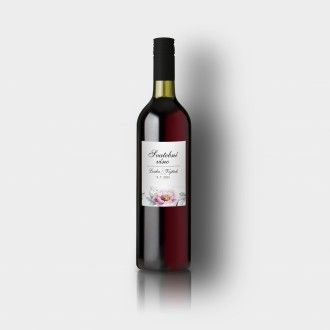 Wedding wine label KL1828v