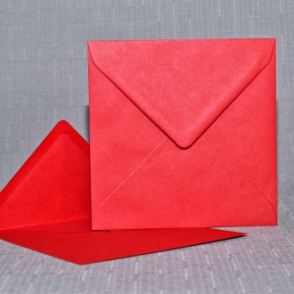 Envelope Square scarled red 130mm