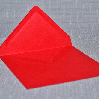 Envelope Square scarled red 130mm