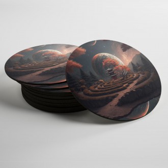 Coasters Japanese Zen Garden