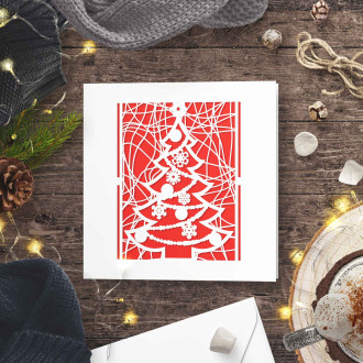 Christmas card PF304ot white